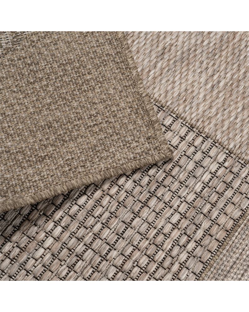 ALFOMBRA MARRÓN POLIPROPILENO 160 X 230 CM