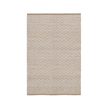 ALFOMBRA BLANCO-NATURAL YUTE-ALGODÓN 160 X 240 CM