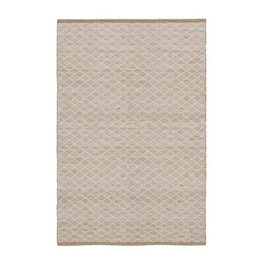 ALFOMBRA BLANCO-NATURAL YUTE-ALGODÓN 200 X 300 CM