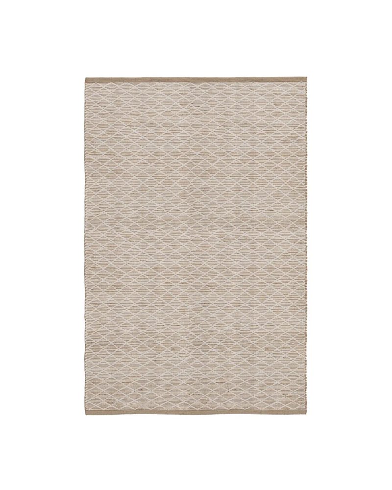 ALFOMBRA BLANCO-NATURAL YUTE-ALGODÓN 200 X 300 CM ALFOMBRA BLANCO-NATURAL YUTE-ALGODÓN 200 X 300 CM