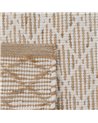 ALFOMBRA BLANCO-NATURAL YUTE-ALGODÓN 200 X 300 CM