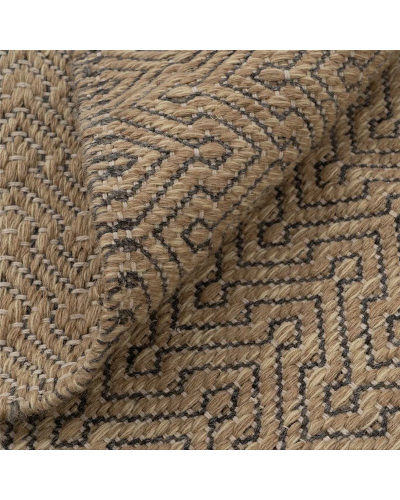 ALFOMBRA NATURAL LANA-YUTE 160 X 240 CM