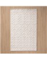 ALFOMBRA GEOMÉTRICO CRUDO POLIESTER 160 X 1,70 X 230 CM