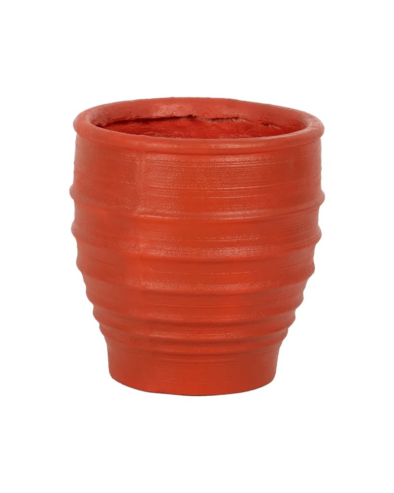 MACETERO TERRACOTA RESINA DECORACIÓN 49,30 X 49,30 X 51 CM