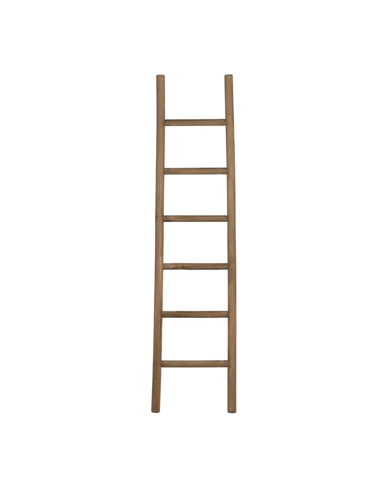 ESCALERA NATURAL MADERA DECORACIÓN 48 X 5 X 189 CM