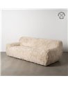 SOFÁ 3 PLAZAS BEIGE TEJIDO 240 X 107 X 79,50 CM
