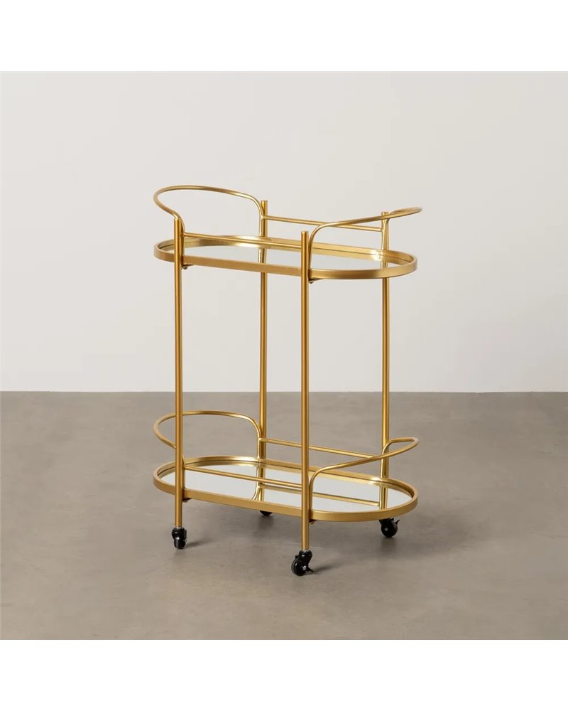 CAMARERA DORADO METAL DECORACIÓN 65,50 X 33 X 80 CM