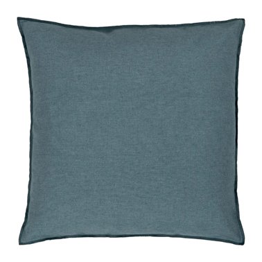 COJÍN AZUL POLIESTER-ALGODÓN DECORACIÓN 55 X 55 CM
