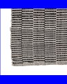 ALFOMBRA NEGRO-CREMA TEJIDO DECORACIÓN 80 X 150 CM