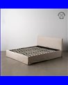 CAMA CANAPÉ BEIGE TEJIDO DORMITORIO 196 X 215 X 96 CM