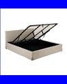 CAMA CANAPÉ BEIGE TEJIDO DORMITORIO 196 X 215 X 96 CM