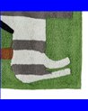 ALFOMBRA ANIMALES VERDE ALGODÓN INFANTIL 175 X 90 CM