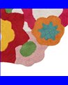ALFOMBRA FLORES ALGODÓN INFANTIL 100 CM