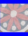 ALFOMBRA FLOR ALGODÓN INFANTIL 100 CM
