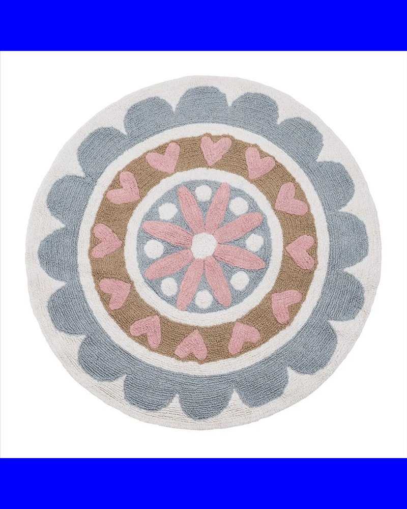 ALFOMBRA FLOR ALGODÓN INFANTIL 100 CM