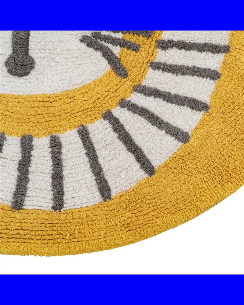 ALFOMBRA LEÓN AMARILLO ALGODÓN INFANTIL 100 CM