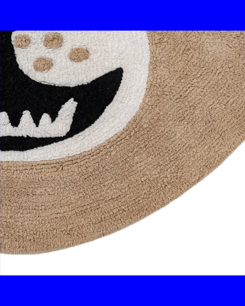 ALFOMBRA OSO MARRÓN ALGODÓN INFANTIL 100 CM