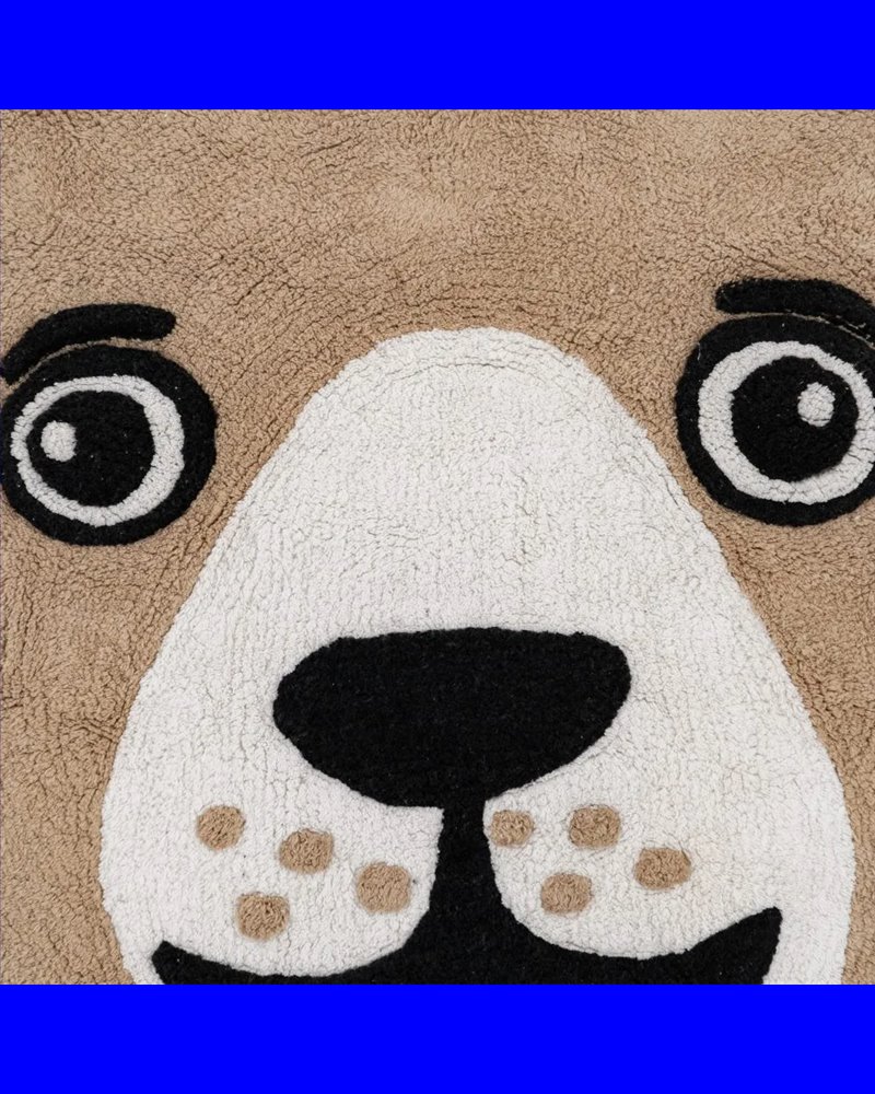ALFOMBRA OSO MARRÓN ALGODÓN INFANTIL 100 CM