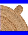 ALFOMBRA NATURAL YUTE DECORACIÓN 100 X 100 CM