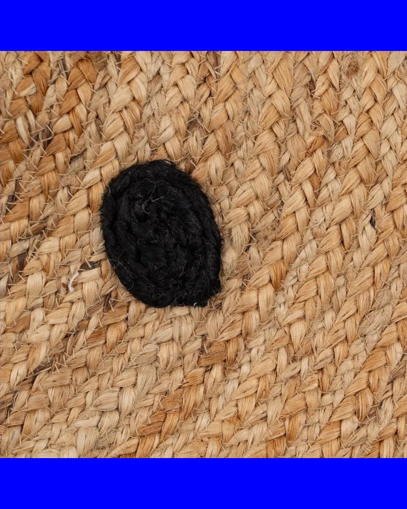 ALFOMBRA NATURAL YUTE DECORACIÓN 100 X 100 CM