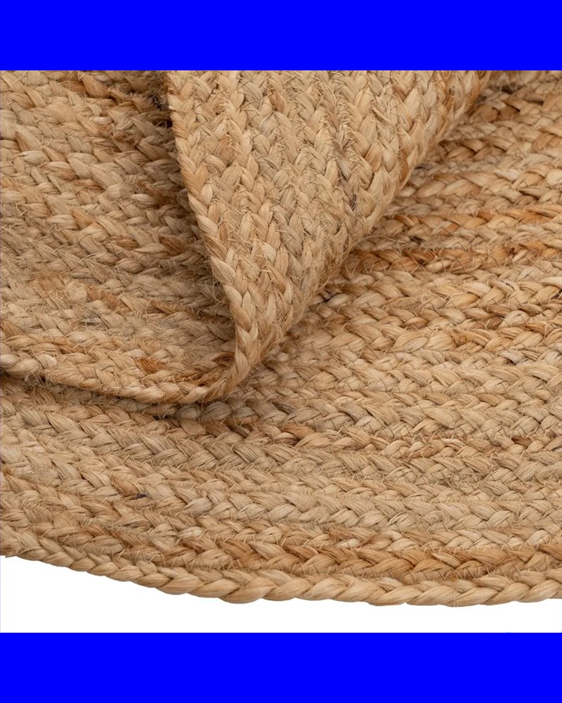 ALFOMBRA NATURAL YUTE DECORACIÓN 100 X 100 CM