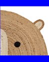 ALFOMBRA NATURAL YUTE DECORACIÓN 100 X 100 CM