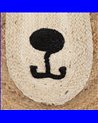 ALFOMBRA NATURAL YUTE DECORACIÓN 100 X 100 CM