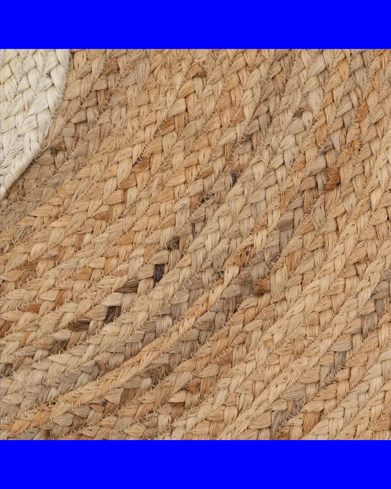 ALFOMBRA NATURAL YUTE DECORACIÓN 100 X 100 CM
