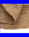 ALFOMBRA NATURAL YUTE DECORACIÓN 100 X 100 CM