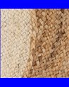 ALFOMBRA NATURAL-BLANCO YUTE DECORACIÓN 100 X 100 CM