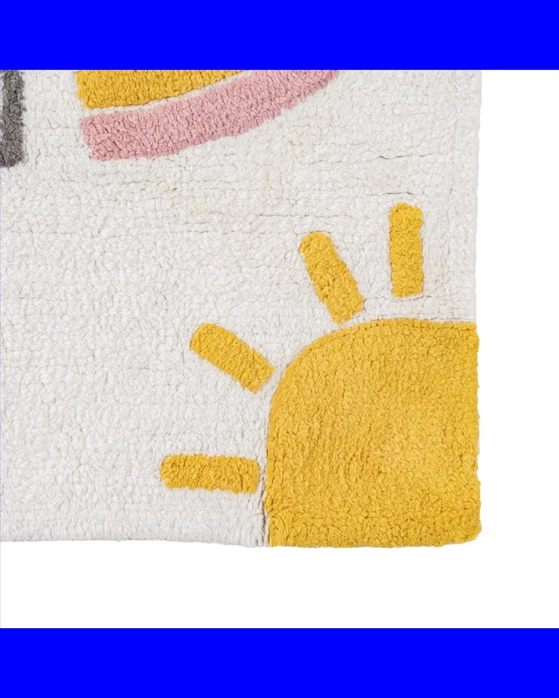 ALFOMBRA ALGODÓN INFANTIL DORMITORIO 135 X 100 CM
