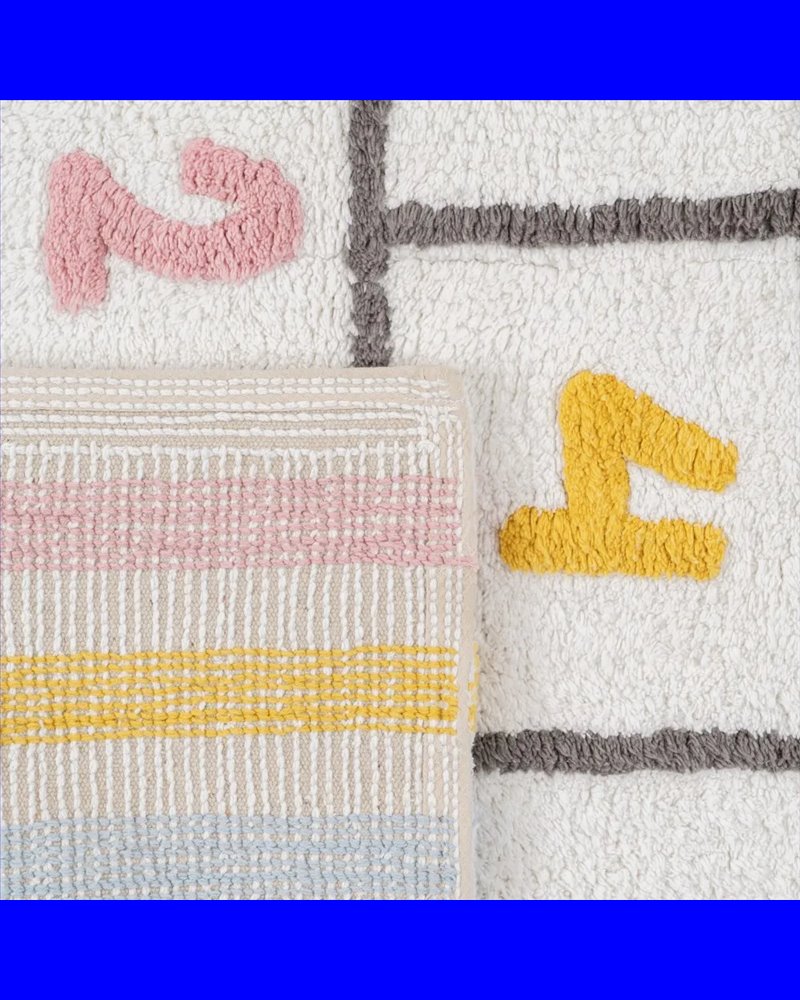 ALFOMBRA ALGODÓN INFANTIL DORMITORIO 135 X 100 CM