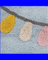 ALFOMBRA CIRCO AZUL ALGODÓN INFANTIL 100 X 74 CM