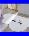 ALFOMBRA NUBE BLANCO ALGODÓN INFANTIL 100 X 60 CM