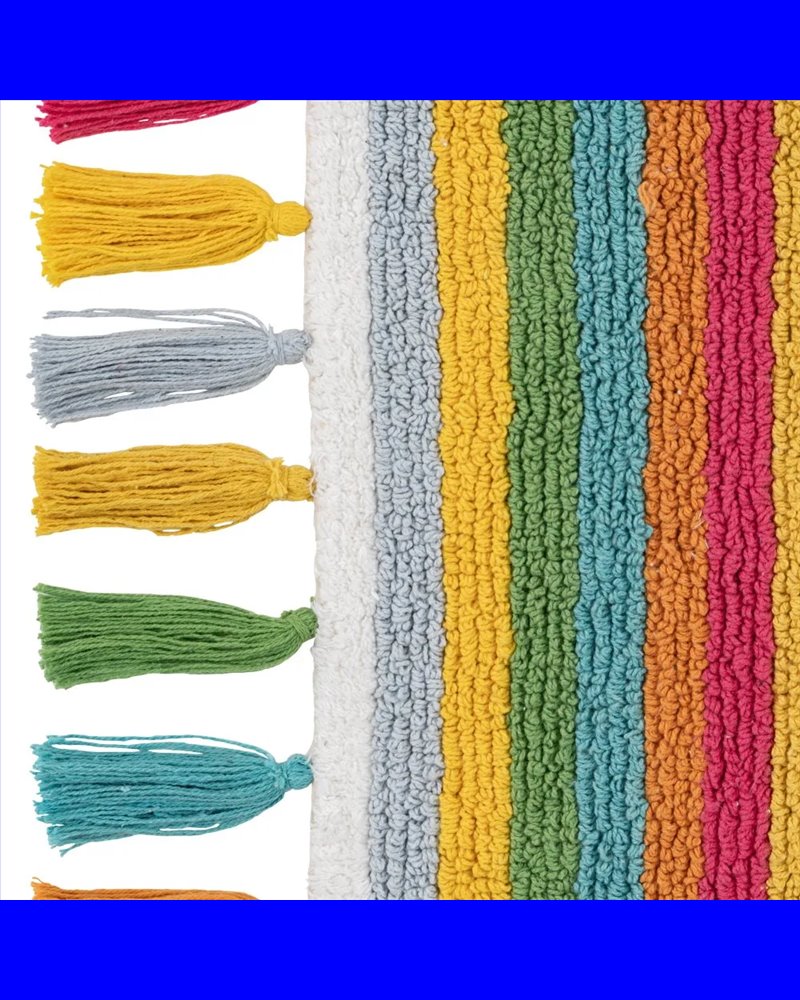 ALFOMBRA MAEVE BLANCO ALGODÓN INFANTIL 175 X 90 CM
