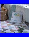 ALFOMBRA GEOMÉTRICO ALGODÓN INFANTIL 135 X 100 CM