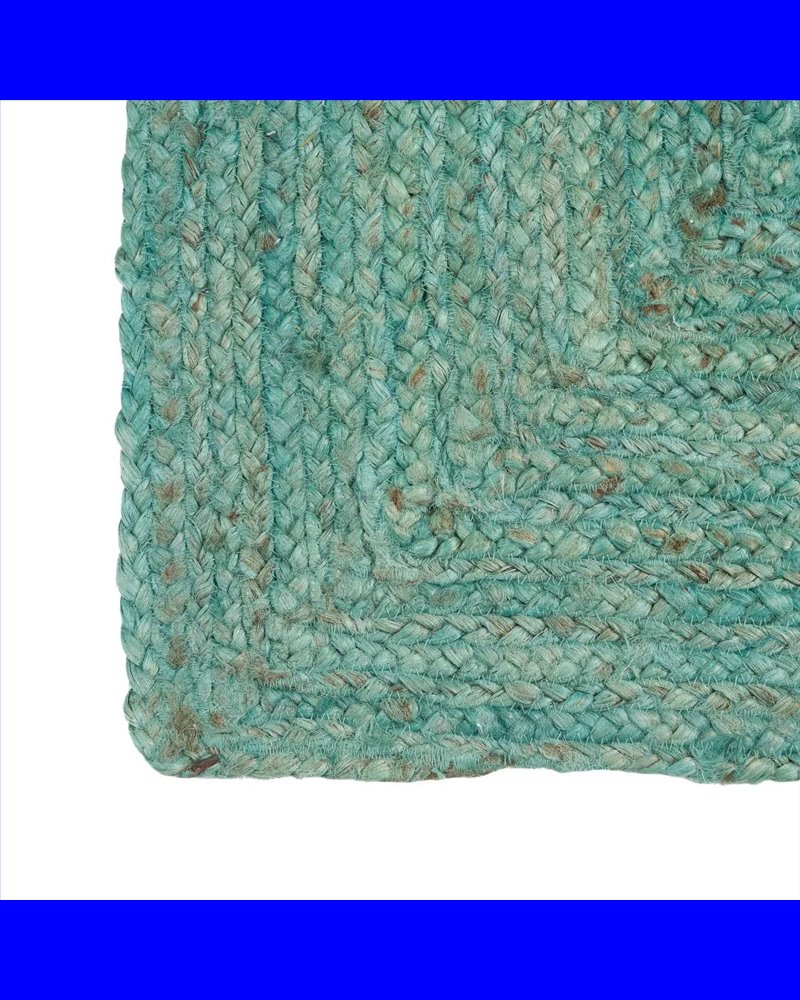 ALFOMBRA AZUL YUTE DECORACIÓN 170 X 70 CM