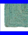 ALFOMBRA AZUL YUTE DECORACIÓN 170 X 70 CM