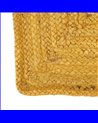 ALFOMBRA AMARILLO YUTE DECORACIÓN 170 X 70 CM