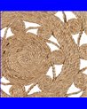 ALFOMBRA NATURAL YUTE DECORACIÓN 120 X 120 CM