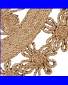 ALFOMBRA NATURAL YUTE DECORACIÓN 120 X 120 CM