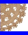 ALFOMBRA NATURAL YUTE DECORACIÓN 120 X 120 CM