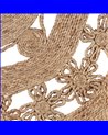 ALFOMBRA NATURAL YUTE DECORACIÓN 120 X 120 CM