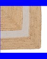 ALFOMBRA NATURAL-BLANCO YUTE DECORACIÓN 230 X 160 CM