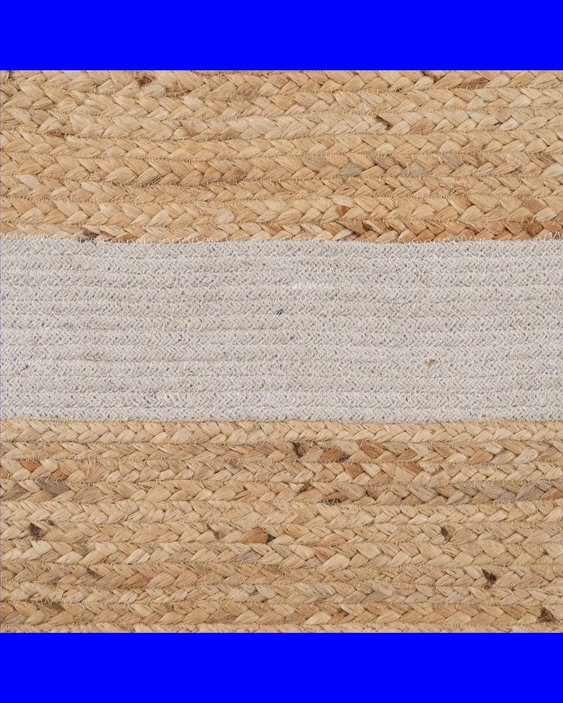 ALFOMBRA NATURAL-BLANCO YUTE DECORACIÓN 230 X 160 CM