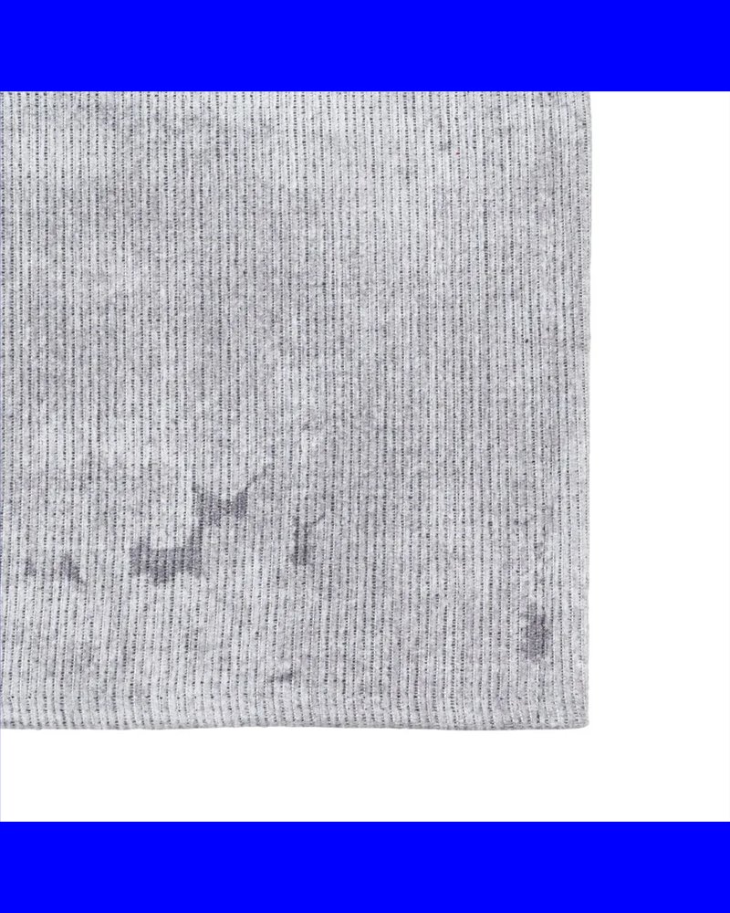 ALFOMBRA GRIS POLIESTER-ALGODÓN 80 X 150 CM