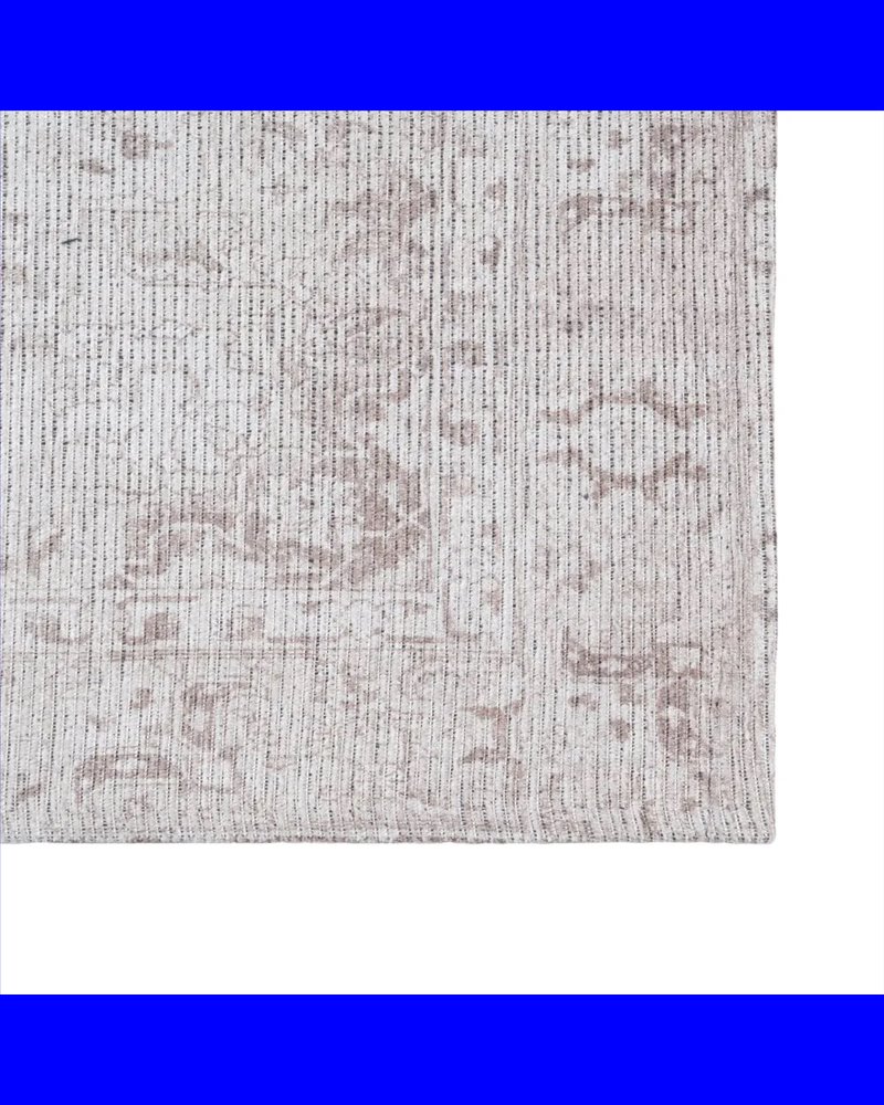 ALFOMBRA TAUPE POLIESTER-ALGODÓN 80 X 150 CM