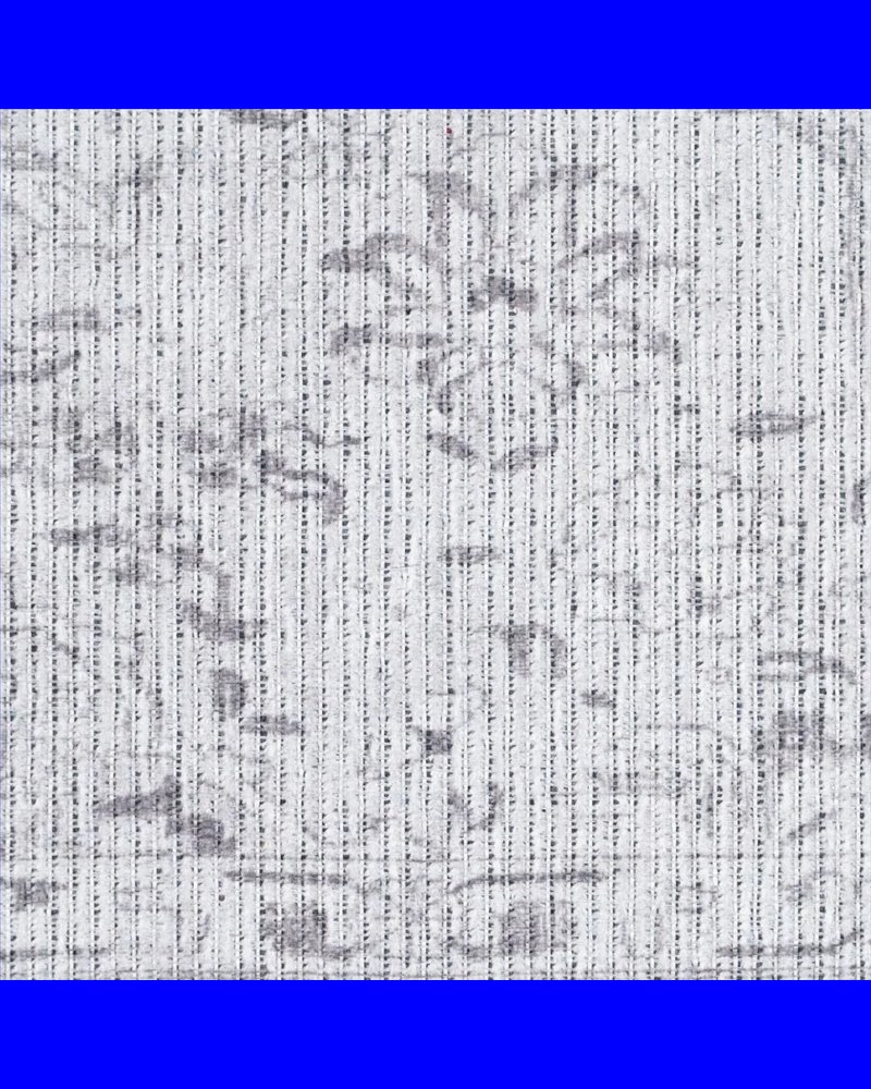 ALFOMBRA GRIS POLIESTER-ALGODÓN 80 X 150 CM