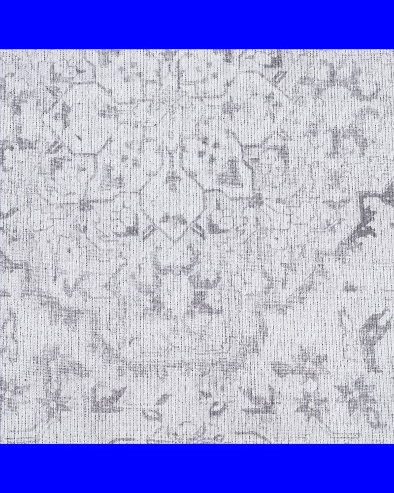 ALFOMBRA GRIS POLIESTER-ALGODÓN 160 X 230 CM
