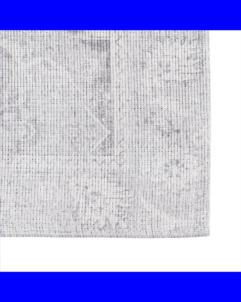 ALFOMBRA GRIS POLIESTER-ALGODÓN 80 X 150 CM